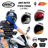 ARC RITZ TWO TONE 2024 SPECIAL COLOUR HELMET ARC ORIGINAL ( HELMET ARC RITZ 2 TONE RAYA SPECIAL COLO