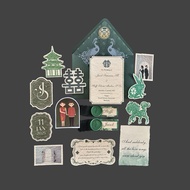 GREEN CHINESE Wedding Keepsake Wedding Giws Wedding Invitation