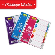 A4 Pvc Coloured Index Divider With Hole / Plastic Index Divider / Pvc Divider 10 tabs / Index Divide