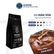 Cà phê rang xay KCoffee 100% Robusta Arabica nguyên chất KPhucSinh 3 454g