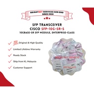 Cisco SFP-10G-SR-S, 10GBASE-SR SFP+ Module 850nm MMF, Enterprise-Class Transceiver Module SFP