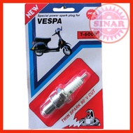 BUSI NGK T6000 VESPA TWIN SPARK 90 V CUT SPARK PLUG T-6000 T 6000 NGK ORIGINAL 1 PC