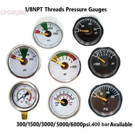 Paintball PCP Air Pressure Gauge Mini Micro Manometer 1/8 NPT