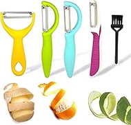 5PCS Stainless Steel Vegetable Peeler, for kitchenaid Restaurant Fruit and Vegetable Peeling,Stainle