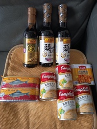 李錦記醬油、金寶湯及罐頭食品一批