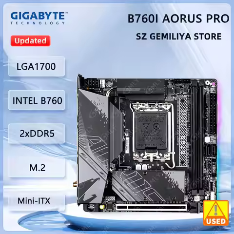 GIGABYTE B760I AORUS PRO Motherboard LGA1700 Intel B760 DDR5 96GB M.2 support I9-13900 I7-13700 I5-1