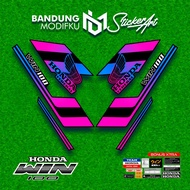 HONDA WIN STRIPING MOTIF/ 23 MODFKU BANDUNG/ WIN 100 STICKER/ WIN 100 VARIATION STICKER/