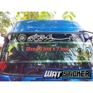 Sticker Bismillah Untuk Cermin Depan Lori