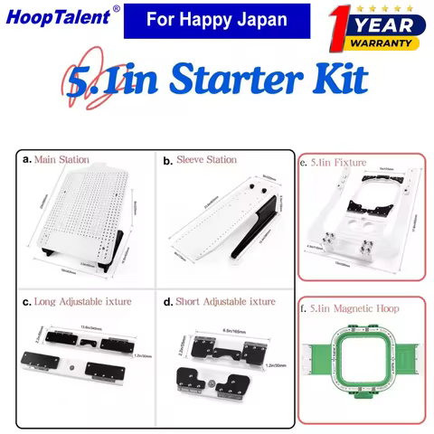 Hoop Master Hooping station Start kit Mighty Hoop for Happy Japan HCS1201 HCH701P HCD3E HCU1201 HCD1