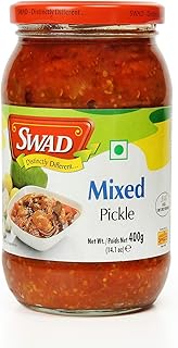 SWAD Delicious and Tangy Mango, Lemon, Green Chillies, Carrot, Kerda Mixed Pickle/ Mixed Achar - 400g