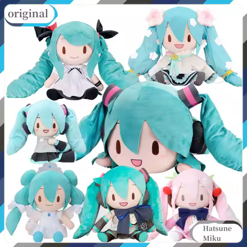 Anime Original Sega Vocaloid Hatsune Miku Plush Toys Miku Fufu 2023 Maneki Neko 40cm Cartoon Collect