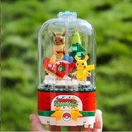 (Local Ready Stock)Christmas Pokémon Building Block Music Box Gift for Kids