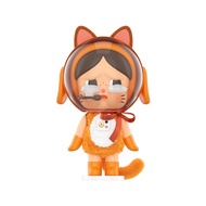 POP MART Crybaby Space Cat Figurine-Orange