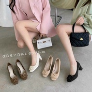 Code SR56/F2 Women's high heels miu stone x soft leather 6p high heel comfortable fullbox