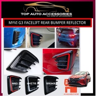 PERODUA MYVI MG3 2022-2025 REAR BUMPER REFLECTOR LIGHT WITH SIGNAL RUNNING BLACK COVER