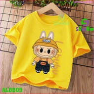 Labubu children's t-shirt with yellow hat for boys and girls, from 6kg-30kg.ALBB09 -BABY