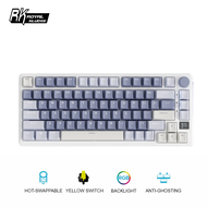 Royal Kludge RKM75 Mechanical Keyboard 2.4GHz Wireless Bluetooth USB-C Wired Gaming Keyboard 75% Lay
