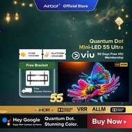 Airbot Quantum Dot Mini-LED 4K UHD | 55/65 inch Local Dimming Panel Inbuilt Chromecast Dolby Atmos G