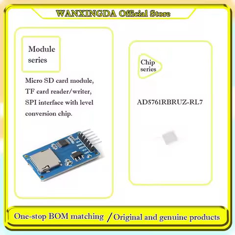 AD5761RBRUZ AD5761RBRUZ-RL7 Micro SD card module, TF card reader/writer, SPI interface Phone case