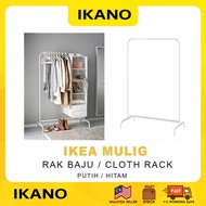 IKEA Rak Baju Clothes Rack MULIG  White Black Hitam Putih Tempat Gantung Baju Tudung Jimat Ruang Ori