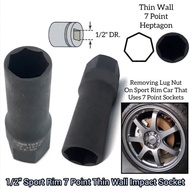 1/2" Heptagon 7 Point Impact Tyre Socket
