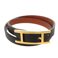 นาฬิกา Hermes Be Api Double Tour Veau Chamonix Noir 064692CC สายสีดำ 0136 สภาพเยี่ยม [มือสอง] HERMES