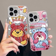 Winnie the P00h Lots0 toy storry case OPPO series Compatible For-Oppo-A8-A18-A15-A16-A57-A55-A38 A3S