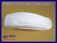 REAR FENDER PLASTIC "WHITE" Fit For SUZUKI RM100 RM125 RM250 RM400 2610RMW #บังโคลนหลัง มอเตอร์ไซค์ พลาสติก สีขาว