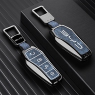 Car Key Case BYD Atto 3 Han EV Dolphin 4 Buttons Remote Control Protect Cover Auto Accessories
