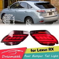 LED Tail Light For Lexus RX270 RX350 2010-2015, RX450H 2009-2015 Rear Bumper Brake Reverse Lamp With Sequential Dynamic Turn Signal Reflector