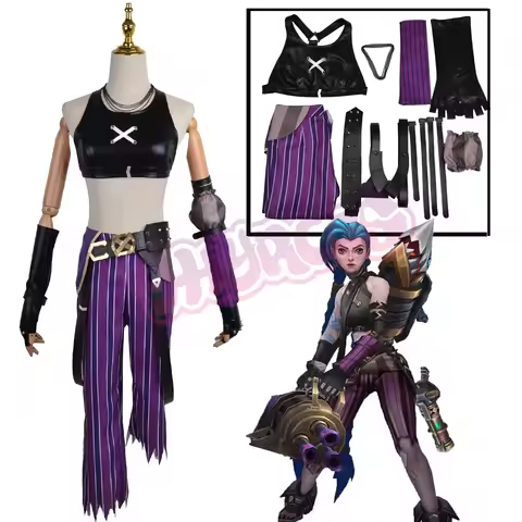 Arcane Caitlyn Kiramman Cosplay Costume Anime LOL Arcane Vi Cosplay Uniform Outfits Carnival Suit Ha