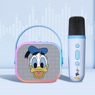 Donald Duck QS-S6 ชุดคอมโบไมโครโฟนลำโพงไร้สายลายการ์ตูนน่ารัก คุณภาพเสียงแบบไฮไฟระดับเสียงสูง พร้อมไ