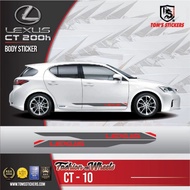 LEXUS CT 200h CAR BODY STICKER SET CT - 10