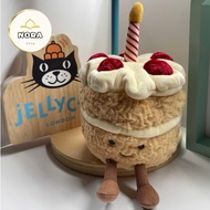 JELLYCAT Amuseables Birthday Cake - Cute Vanilla Brown JELLYCAT Birthday Cake Full Tag + Free Dustba