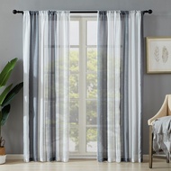 [2 DESIGN] Sheer Day Curtain Living Room Bedroom Voile Window / Langsir Jarang Corak Daun Pintu Tingkap Sliding Door