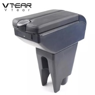 Vtear Car Armrest Leather Arm Rest Storage Box Center Console Organizer Interior Accessories Decorat