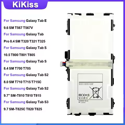 Battery For Samsung Galaxy Tab E 9.6 SM Tab Pro 8.4 Tab S 10.5 T800 Tab S 8.4 T700 Tab S2 8.0 Tab S2