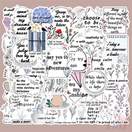 ❉ Ins Art . Bible Phrase Series 02 Stickers ❉ 50Pcs/Set Fashion DIY Waterproof Decals Doodle Stickers