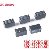 5Pcs/1Pcs SRC Relay SRC-05VDC-SH SRC-12VDC-SH SRC-24V DC 5V12V124V1A125V AC 30V DC 8PIN Relay Conver