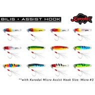 10g/15g- Handmade Jigging Lure BILIS Kurodai Jig complete with Assist Hook (Light Jig / Micro Jig)