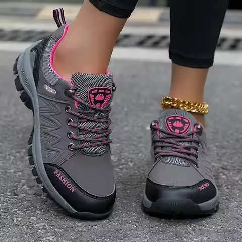 Women Hiking Shoes Outdoor Sneakers Non Slip Walking Shoes Comfortable Footwear Climbing Jogging Boo