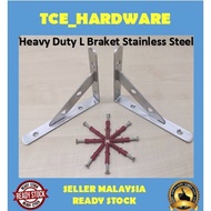 Stainless Steel L Bracket L-Shaped Shelf Support L Bracket Rak Besi