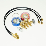 Mastercool 33524-TP 真鍮充電マニホールド 24インチホース付き R600a R290 R134a HVAC 冷蔵