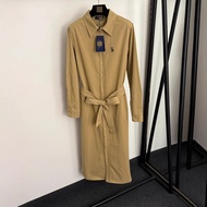 RRL Women's Lace-Up Slim Fit Long Sleeve Shirt