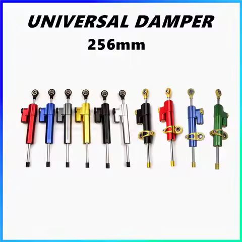 Universal Motorcycle Adjustable Steering Damper Stabilizer 256mm For MT10 MT07 MT09 MT03 CBR600RR CB