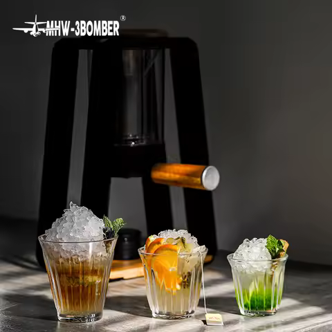 MHW 3BOMBER 90-320ml Clear Glass Coffee Cup Drinking Glasses for Espresso Cappuccino Juice Cocktails
