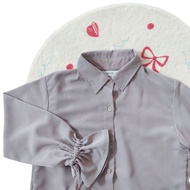 [PRELOVED] Ecinos : Blouse GreySMOKE