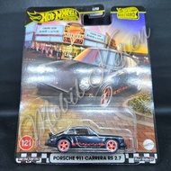 Diecast Hot Wheels Premium 2025 Boulevard Porsche 911 Carrera RS 2.7 black rubber tires