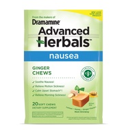 From the Makers of Dramamine, Advanced Herbals, Ginger Chews, Nausea Relief Soft Chews Lemon-Honey-G