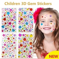 3D Children Diamond Sticker Self Adhesive Acrylic Diamond Crystal Sticker Jewel Crafts Children Gem 